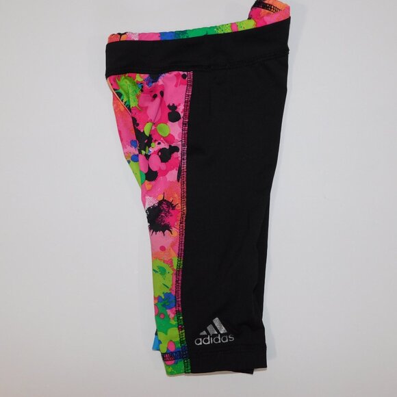 Adidas Baby Girl 12M Multicolor Paint Splatter leggings / tights - Picture 6 of 8